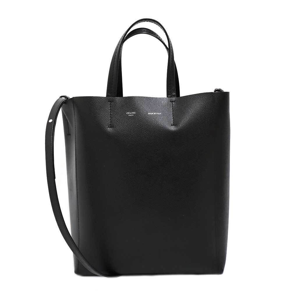 Celine Vertical Cabas Bag Leather Black